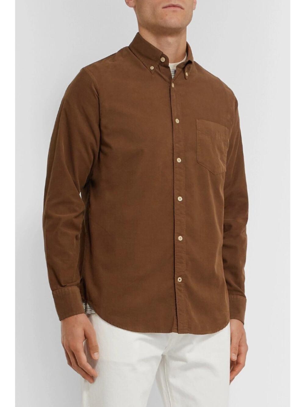 NN07 L brown casual button down